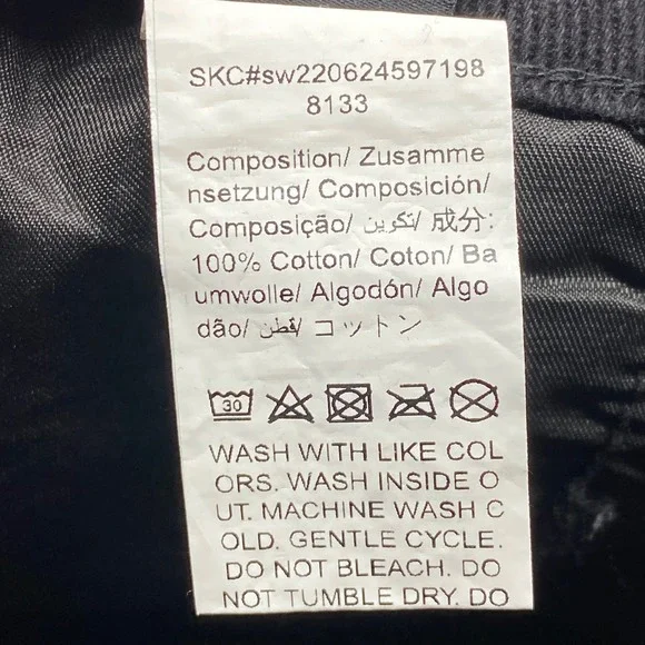 SHEIN Black Cargo Pants High Waisted Utility Pockets Casual Style XS 2 - Picture 12 of 14